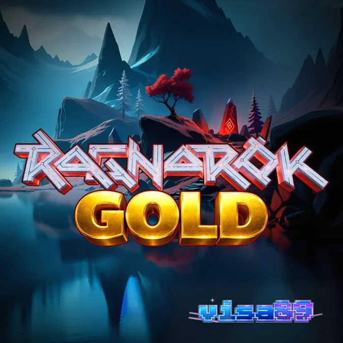 Tampilan visual slot Ragnarok Gold dengan tema kiamat Nordik yang dramatis